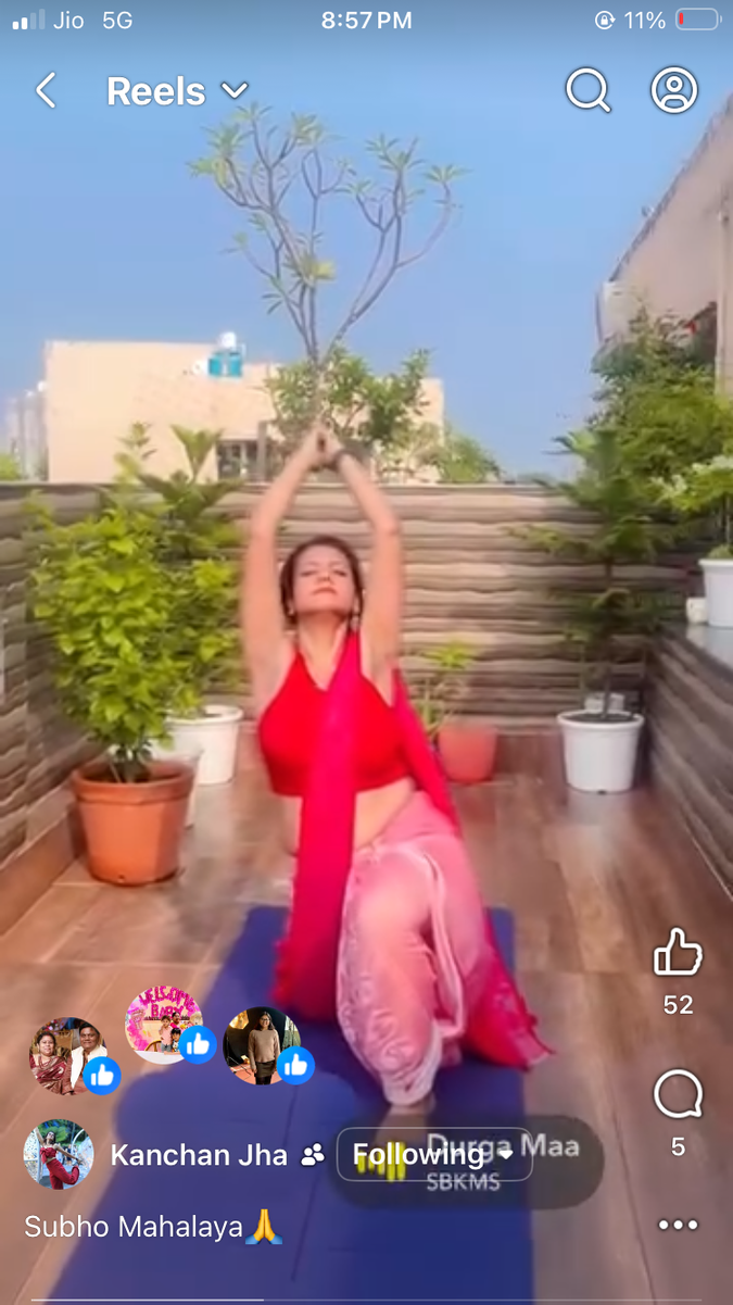 Kanchan's Instagram presence