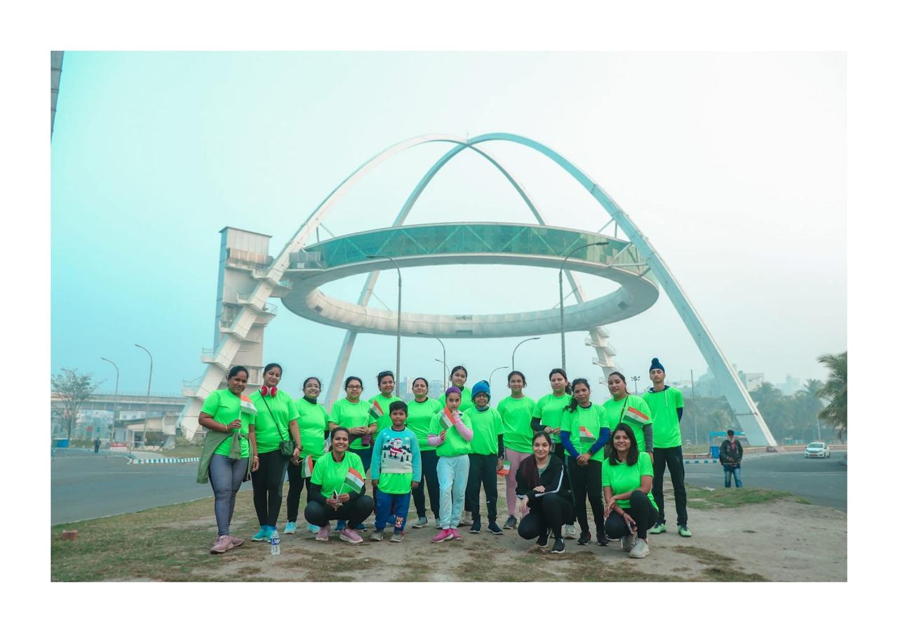 Parivartan community at Biswa Bangla Gate, New Town Kolkata